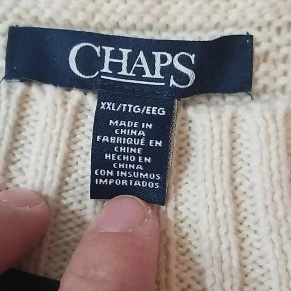 {Chaps} 🆕️ PLUS SIZE Fairisle Sweater - Picture 6 of 9